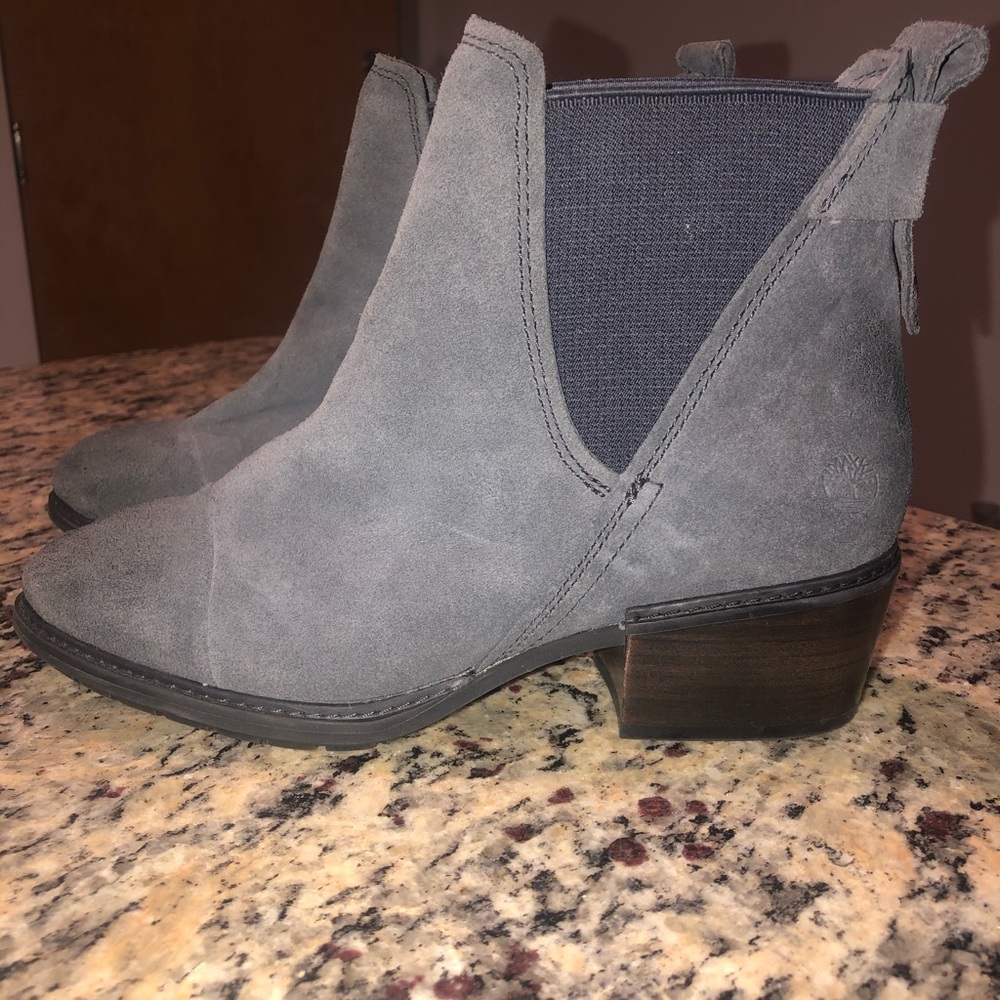 Gray Timberland Women's Sutherlin Bay Boots Suede